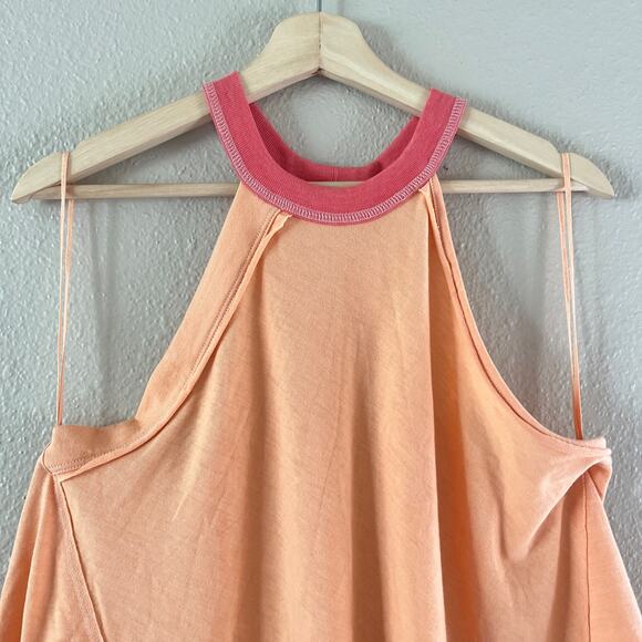 Free People Twin Peaks handkerchief hem halter top - Picture 3 of 8